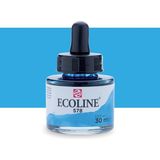 Talens Ecoline 30 ML 578 Sky Blue Cyan Sıvı Sulu Boya Mürekkep