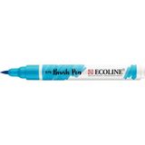 Talens Ecoline Sky Blue Cyan Fırça Uçlu Sulu Boya Kalemi