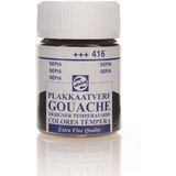Talens Gouache Jar 16 ml Guaj Boya Sepia (10 Lu Paket) - Yok