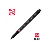 Talens Pigment Fineliner Teknik Çizim Kalemi, Siyah, 0.40mm