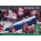 Talens Resim Bloğu Eskiz Çizim Defteri (25X35) 160GR 15 Sayfa - Karışık-Çok Renkli - standart