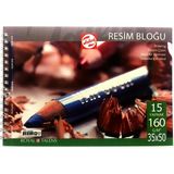 Talens Resim Bloğu Eskiz Çizim Defteri (35X50) 160GR 15 Sayfa - Karışık-Çok Renkli - standart