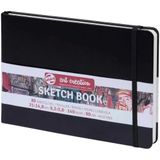 Talens Sketch Book Sert Kapaklı Eskiz Defteri 140Gr. 14.8X21cm 80 Yp. Siyah