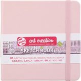 Talens Sketchbook Sert Kapak Eskiz Çizim Defteri 12 x 12 cm 140 gr 80 Yaprak Pastel Pembe