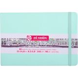 Talens Sketchbook Sert Kapak Eskiz Çizim Defteri 15 x 21 cm 140 gr 80 Yp Pastel Mint Yeşili