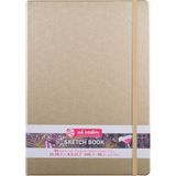 Talens Sketchbook Sert Kapak Eskiz Çizim Defteri 21X30 Cm. 140 Gr. 80 Yp. Metalik Altın