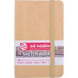 Talens Sketchbook Sert Kapak Eskiz Çizim Defteri 9 x 14 cm 140 gr 80 Yp Kraft Yellow