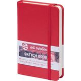 Talens Sketchbook Sert Kapak Eskiz Çizim Defteri 9 x 14 cm A6 140 gr 80 Yaprak Kırmızı