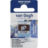Talens Van Gogh 1/2 Tablet Sulu Boya 411 Burnt Sienna - Brown Ochre