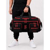 Talentteles Duffle Red Black 45L Spor Çantası - Koyu Kırmızı - Siyah