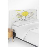 Talia Home 3'lü Balon Desenli Çocuk Odası Yatak Baza Başlık Kılıfı TLABK-199 - Beyaz - 100 x 100 cm