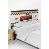 Talia Home Arabalı Şimşek Mcqueen Desenli Çocuk Yatak Baza Başlık Kılıfı TLABK-267 - Renkli - 100 x 100 cm