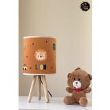 Talia Home Aslan Lion Desenli Çocuk Odası Abajur Masa Lambası TLAB-011