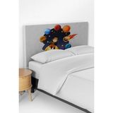 Talia Home Astronot Hayalgücü Desenli Yatak Baza Başlık Kılıfı TLABK-145 - Renkli - 100 x 100 cm