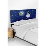 Talia Home Astronot Uzay Spacex Çocuk Odası Yatak Baza Başlık Kılıfı TLABK-150 - Renkli - 100 x 100 cm