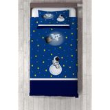 Talia Home astronot Uzay Spacex Çocuk ve Bebek Odası Yatak Örtüsü TLAY-150 - 289 x 220 cm - Mavi