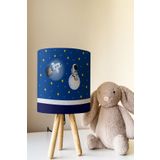 Talia Home Astronot Uzay Spacex Desenli Çocuk Odası Abajur Masa Lambası TLAB-150