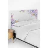 Talia Home Ay'da Oturan Kız Kırmızı Desenli Çocuk Yatak Baza Başlık Kılıfı TLABK-248 - Renkli - 90 x 70 cm