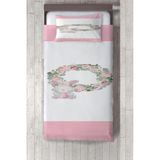 Talia Home ayıcıklı Çiçekli Desenli Çocuk ve Bebek Odası Yatak Örtüsü TLAY-296 - 433 x 220 cm - Pembe