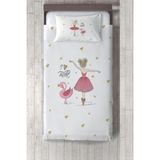 Talia Home balerin Kız Çocuk Odası Yatak Örtüsü TLAY-106 - 245 x 220 cm - Beyaz