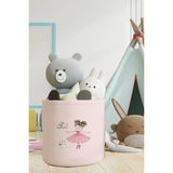 Talia Home Balerin Kız Çocuk ve Bebek Odası Düzenleyici Oyuncak Sepeti TLAS-005 - Pembe