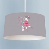 Talia Home Balerin Kız ve Kedi Desenli Çocuk Odası Sarkıt Avize - Renkli - 1