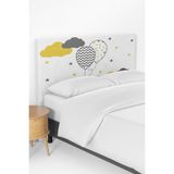 Talia Home Balon Desenli Çocuk Odası Yatak Baza Başlık Kılıfı TLABK-189 - Renkli - 90 x 70 cm