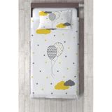 Talia Home balon Desenli Çocuk Odası Yatak Örtüsü TLAY-189 - 328 x 220 cm - Beyaz