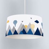 Talia Home Balon Desenli Çocuk ve Bebek Odası Sarkıt Avize TLAV-300 - Beyaz - Mavi - 1