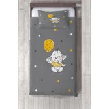 Talia Home Balon Fil Çocuk ve Bebek Odası Yatak Örtüsü TLAY-122 - 261 x 220 cm - Gri
