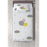 Talia Home balon ve Bulut Desen Yatak Örtüsü TLAY-161 - 300 x 220 cm - Beyaz