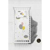 Talia Home Balon ve Bulut Desenli Bebek Nevresim Takımı Çarşaflı TLABN-161 - Beyaz - 100 x 150 cm