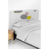 Talia Home Balon ve Bulut Desenli Çocuk Odası Yatak Baza Başlık Kılıfı TLABK-161 - Renkli - 90 x 70 cm