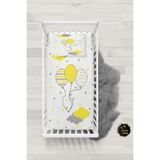 Talia Home Balonlar Desenli Bebek Nevresim Takımı Çarşaflı TLABN-199 - Beyaz - 100 x 150 cm