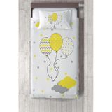 Talia Home balonlar Desenli Çocuk Odası Yatak Örtüsü TLAY-199 - 337 x 220 cm - Beyaz