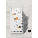 Talia Home Balonlar ve Bulutlar Desenli Bebek Nevresim Takımı Çarşaflı TLABN-271 - Beyaz - 100 x 150 cm