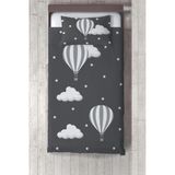 Talia Home balonlu Çocuk Odası Yatak Örtüsü TLAY-103 - 242 x 220 cm - Gri