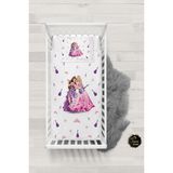 Talia Home Barbie Desenli Bebek Nevresim Takımı Çarşaflı TLABN-303 - Pembe - 100 x 150 cm