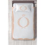 Talia Home Başak Desenli Çocuk ve Bebek Odası Yatak Örtüsü - 165 x 220 cm - Beyaz
