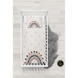 Talia Home Bej Gökkuşağı Desenli Bebek Nevresim Takımı Çarşaflı TLABN-032 - 100 x 150 cm