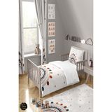Talia Home Bej gökkuşağı Desenli Çocuk ve Bebek Odası Antialerjik Nevresim Takımı TLAN-032 - 160 x 220 cm
