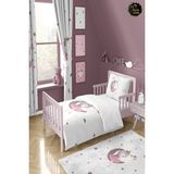 Talia Home Beyaz Ay'da Oturan Kız Nevresim Takımı TLAN-085 - 160 x 220 cm