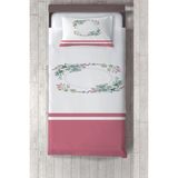 Talia Home çiçek Desen Çocuk Odası Yatak Örtüsü TLAY-142 - 281 x 220 cm - Beyaz