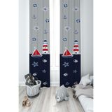 Talia Home Çocuk Odası Bebek Odası Fon Perde 2 Kanat Tla-089
