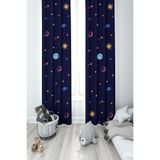 Talia Home Çocuk Odası Bebek Odası Gezegen Desenli Fon Perde 2 Kanat Tla-037