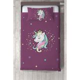 Talia Home Çocuk Odası Bebek Odası Yatak Örtüsü TLAY-082 - 140 x 220 cm - Mor
