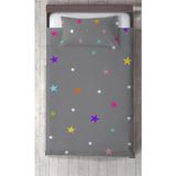Talia Home Çocuk Odası Yıldızlı Yatak Örtüsü - 170 x 220 cm - Gri