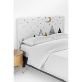 Talia Home Dekoratif Dağ Desenli Gökyüzü Çocuk Yatak Baza Başlık Kılıfı TLABK-317 - Renkli - 100 x 100 cm