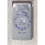 Talia Home denizci Desenli Çocuk Odası Yatak Örtüsü TLAY-175 - 314 x 220 cm - Gri