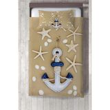 Talia Home Denizyıldızı Çocuk ve Bebek Odası Yatak Örtüsü - 177 x 220 cm - Krem